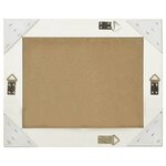 vidaXL Miroir mural style baroque 50x40 cm Blanc