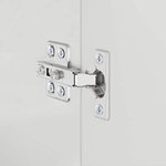 vidaXL Armoire de lavabo de salle de bain TULUM Blanc brillant