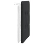 vidaXL Coussin de tête de lit noir et blanc 90 cm similicuir