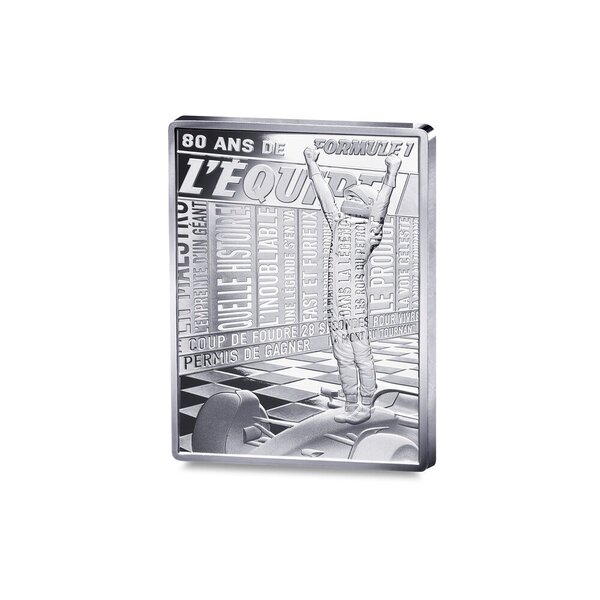 80 ANS L'ÉQUIPE - FORMULE 1 Monnaie de 10€ Argent
