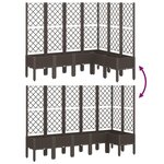 vidaXL Jardinière avec treillis marron 160x120x142 cm PP