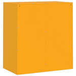 vidaXL Buffet jaune moutarde 67x39x73 cm acier
