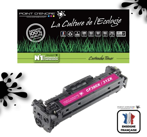 312X / CF380X - MAGENTA - Grande capacité