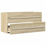 vidaXL Armoire d'évier Chêne sonoma 100x38 5x48 cm Aggloméré