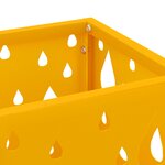vidaXL Porte-parapluies Jaune moutarde Métal Compact Décoratif