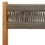 vidaXL Chaises pliables de jardin 4 Pièces gris bois d'acacia massif