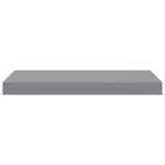 vidaXL Étagères murales flottantes 2 Pièces gris 50x23x3 8 cm MDF