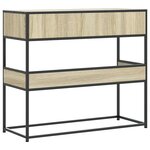 vidaXL Table console chêne sonoma 90x35x80 cm bois d'ingénierie