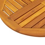 vidaXL Dessus de table Ø70x2 cm rond bois massif d'acacia