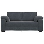 vidaXL Canapé causeuse gris foncé 180x77x82 cm velours