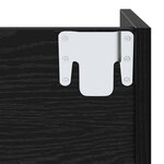 vidaXL Cabinet à chaussures 2 Pièces Chêne noir 60 x 18 x 90 cm