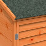 vidaXL Abri de jardin Marron 59 x 56 x 113 5 cm Bois de Sapin Massif