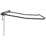 vidaXL Cadre de store manuel avec LEDs Anthracite 3 x 2 m Aluminium
