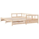 vidaXL Lit de jour sans matelas 90x190 cm bois de pin massif