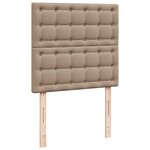 vidaXL Sommier à lattes de lit avec matelas Cappuccino 90x200 cm