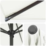 vidaXL Parasol de jardin avec base 230 x 230 cm Polyester