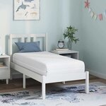 vidaXL Matelas Blanc 60 x 120 cm Ressort ensaché
