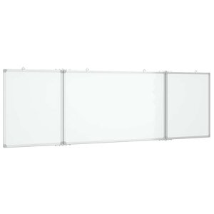 vidaXL Tableau blanc magnétique pliable 200x60x1 7 cm aluminium