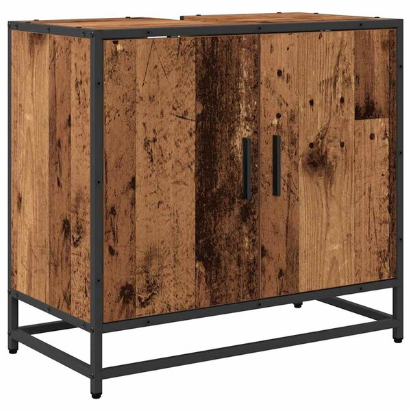 vidaXL Meuble de Lavabo de Salle de Bain Bois ancien 65 x 33 x 60 cm