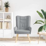 vidaXL fauteuil Gris clair 63 x 67 x 94 cm Tissu Sherpa