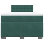 vidaXL Sommier à lattes de lit avec matelas vert foncé 120x190 cm