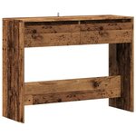 vidaXL Table console vieux bois 100x35x76 5 cm bois d'ingénierie