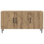 vidaXL Meuble TV 99 x 34 5 x 50 cm Chêne artisanal Bois d'ingénierie