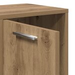 vidaXL Bibliothèque chêne artisanal 90x28x90 cm bois d'ingénierie