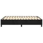 vidaXL Cadre de lit noir 140x190 cm velours