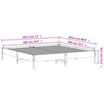 vidaXL Cadre de lit sans matelas 180x200 cm bois massif de pin