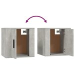vidaXL Ensemble de meubles TV 3 Pièces Gris béton Bois d'ingénierie