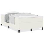 vidaXL Lit à ressorts avec matelas crème - 120 x 200 cm  Tissu Velours Côtelé