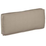 vidaXL Coussin pour assise / dossier de palette Taupe 120 x 50 x 12 cm