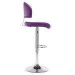 vidaXL Tabourets de bar lot de 2 violet similicuir
