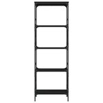 vidaXL Bibliothèque à 5 niveaux noir 59x35x171 cm bois d'ingénierie