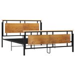 vidaXL Cadre de lit sans matelas métal 160x200 cm