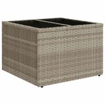 vidaXL Salon de jardin avec coussins 10 Pièces gris clair résine tressée