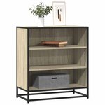 vidaXL Buffet chêne sonoma 68x35x76 cm bois d'ingénierie et métal