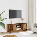 vidaXL Meuble TV vieux bois 102x30x36 cm bois d'ingénierie