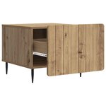vidaXL Table basse Chêne artisanal 49 x 50 x 42 cm Bois d'ingénierie