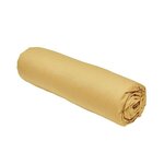 Drap housse - 140 x 190 cm uni - Ocre