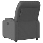vidaXL Fauteuil inclinable électrique Noir Tissu