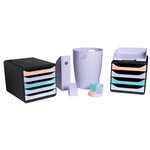 Module De Classement Big Box Plus 5 Tiroirs Aquarel - Couleurs Assorties - Exacompta