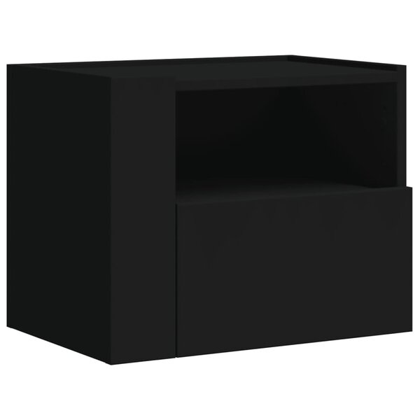 vidaXL Tables de chevet murales 2 Pièces blanc 45x30x35 cm