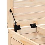 vidaXL Repose-pied de jardin 62x63 5x32 cm bois de pin massif