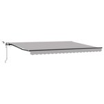 vidaXL Tissu de auvent Gris clair 450 × 350 cm Polyester