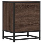 vidaXL Tables de chevet 2 Pièces chêne marron 40x31x50 cm bois ingénierie