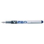 Stylo plume Jetable V-Pen Effacable Bleu x 12 PILOT