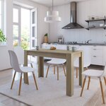 vidaXL Table à manger Chêne sonoma 120x60x76 cm Bois d'ingénierie