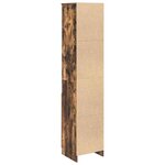 vidaXL Buffet haut chêne fumé 37 5x35x180 cm bois d'ingénierie